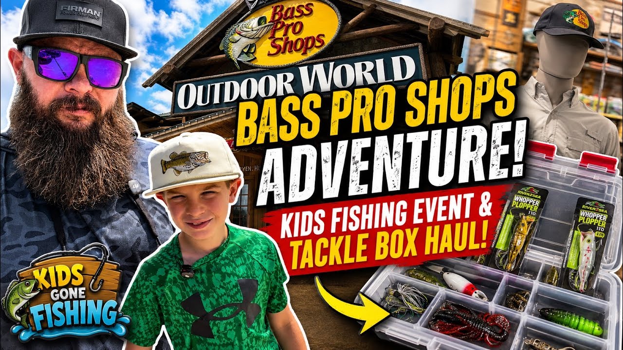 Bass Pro Shops Kids Fishing Event + Tackle Box Haul! 🎣