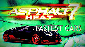 Asphalt 7 Fastest Cars