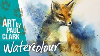 How to paint a fox in watercolour - step by step