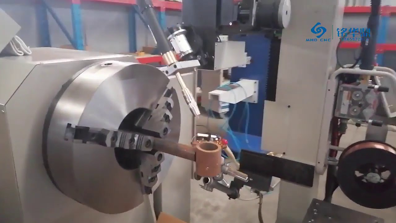 piston rod hydraulic cylinder 5axis cnc welding machine YouTube