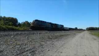 50 To 60MPH CSX Eastbound Intermodal Humming Over Track In Perry Ohio In October 2015