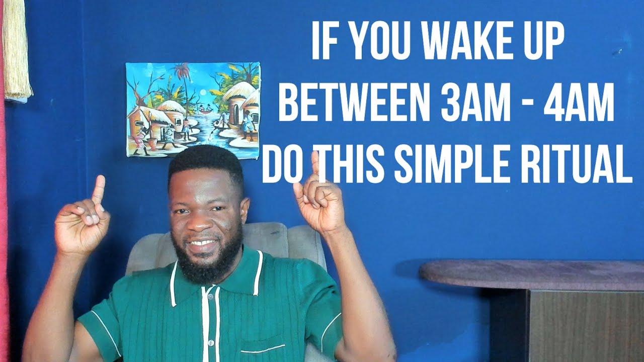 If You Wake Up Between 3AM - 4AM.  Do This Simple Ritual...