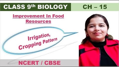 Crop Production Management(Irrigation, Cropping Pattern)