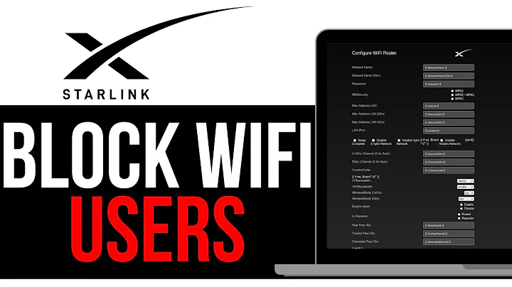 How To BLOCK WIFI USERS STARLINK! | BEST NEW METHOD 2025!