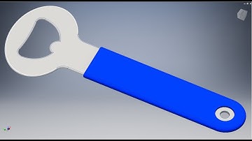 Học inventor cơ bản: Vẽ dụng cụ mở bia bằng inventor