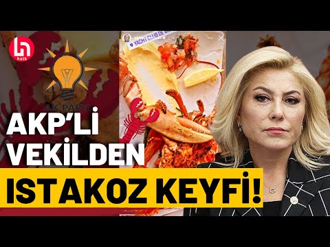 AKP'li vekil Şebnem Bursalı'nın Monaco'da yüksek sosyete ıstakoz keyfi!