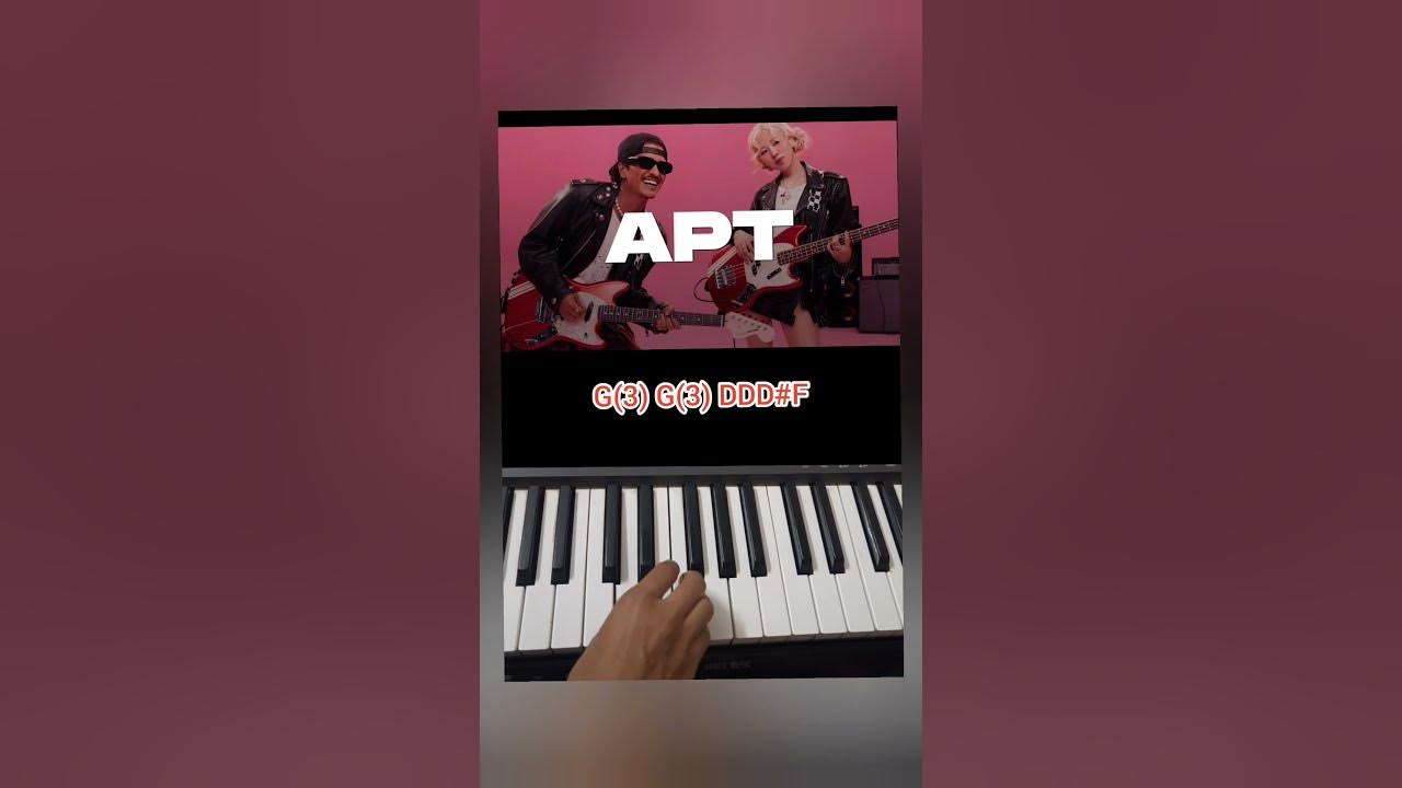 APT l Piano notes l #ytshorts #yt #reels #shorts #trending #hiphop #english #hollywood #new #viral