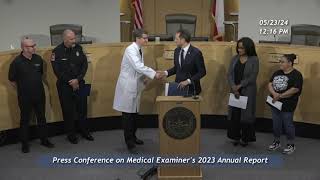 Press Conference on Medical Examiner's 2023 Annual Report - May 23, 2024