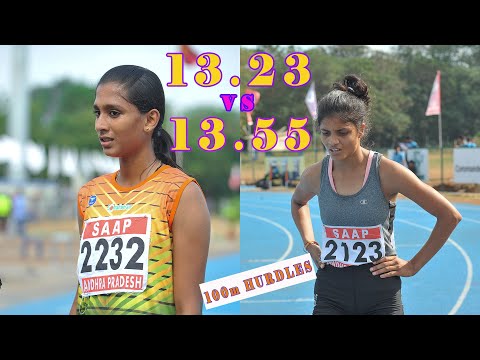 100m Hurdles || Battle Between Sapna Kumari and Aparna Roy || Inter-University Athletics 2019-20