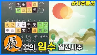 [중급] 232강 진(辰)월의 임수 실전사주