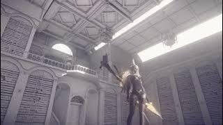 Nier: Automata A2 WHITE LIBRARY 1 HOUR AMBIENCE (2017 GAME A-RPG)