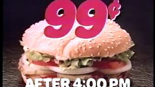 Burger King Whopper 80s Commercial (1988)
