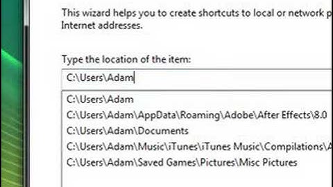 Vista Quick Tip 4:Making a shortcut