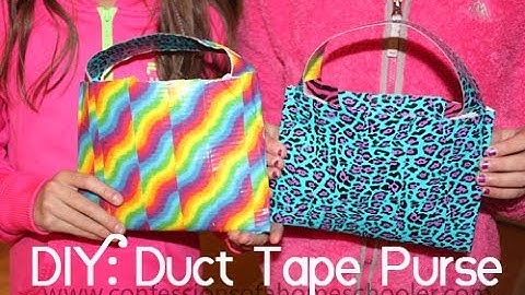 DIY: Duct Tape Purse Tutorial