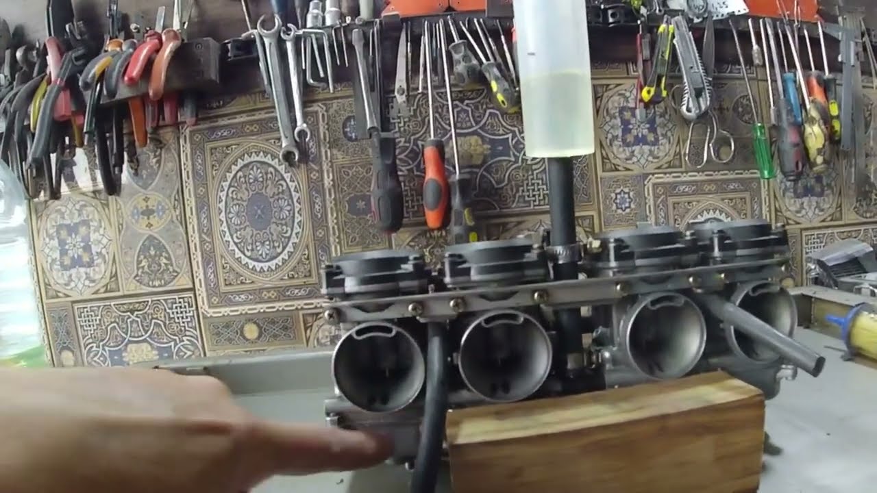 карбюратор разборка и чистка Kawasaki GPZ 600