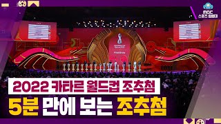 5분 만에 보자! 2022 카타르월드컵 조추첨 하이라이트⚽ [2022 카타르 월드컵 조추첨 하이라이트]