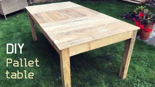 DIY  How to make table from pallet wood