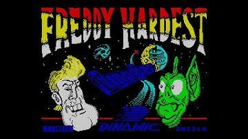 Freddy Hardest #4K #HQ intro + music theme + gameplay 128K high quality opening ZX #Spectrum UHD
