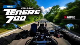Yamaha Tenere 700 World Raid Pov Ride Akrapovic Sound 4K
