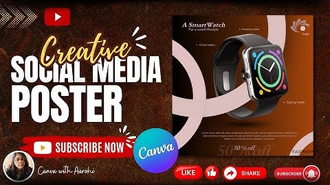 HOW TO DESIGN SOCIAL MEDIA POSTER ON CANVA #canvatutorial #canvadesign #design #canva #graphicdesign