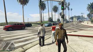 Grand Theft Auto V Walking Gameplay