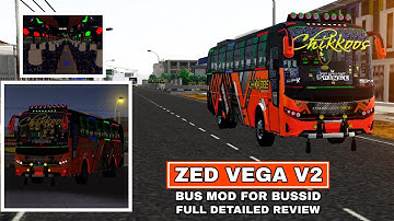Zed vega V2 Bus Mod for Bussid | Zed Vega V2 bus Mod Full Detailed Review | A4 TECH media