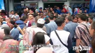 Mampir di RM Sunda Rasa 2 Cianjur #SBYTourDeJabar