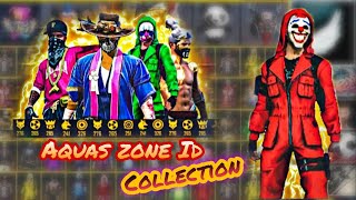 Garena Free Fire best collection | My 1 crore 😱 id collection 😅 | Must watch 🥺 | Aquas Zone