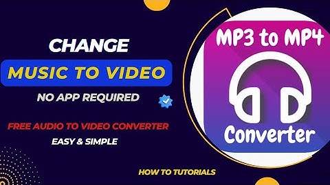 How to Convert MP3 to MP4 with Image | No App Required | Free & Easy