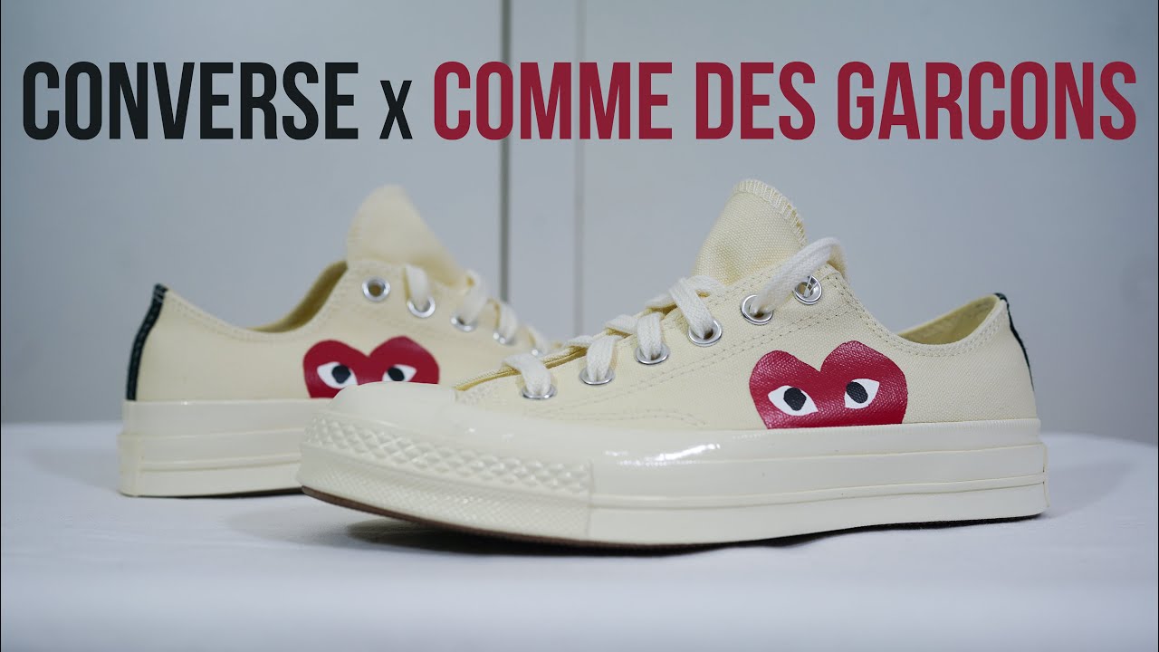 comme des garcons converse unboxing