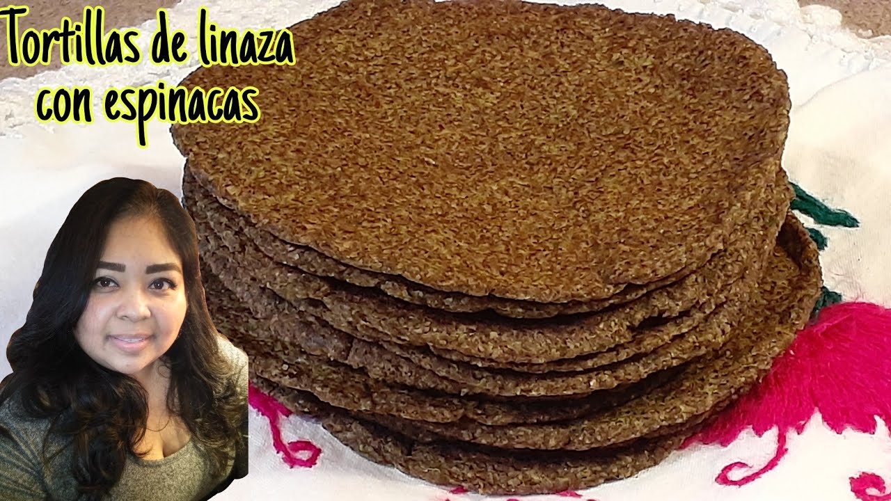 TORTILLAS de LINAZA y ESPINACAS SIN HARINA, SIN GLUTEN y SALUDABLES