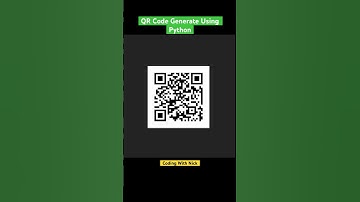 QR Code Generate Using Python #python  #coding #programming #shorts #htmlcss #code #javascript #css