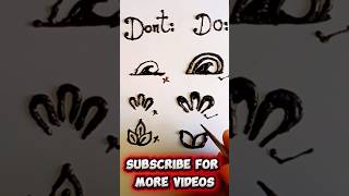 Basic Mehndi Elements for Beginners | Easy Mehndi #mehndidesign #henna #art #ytshorts #shorts