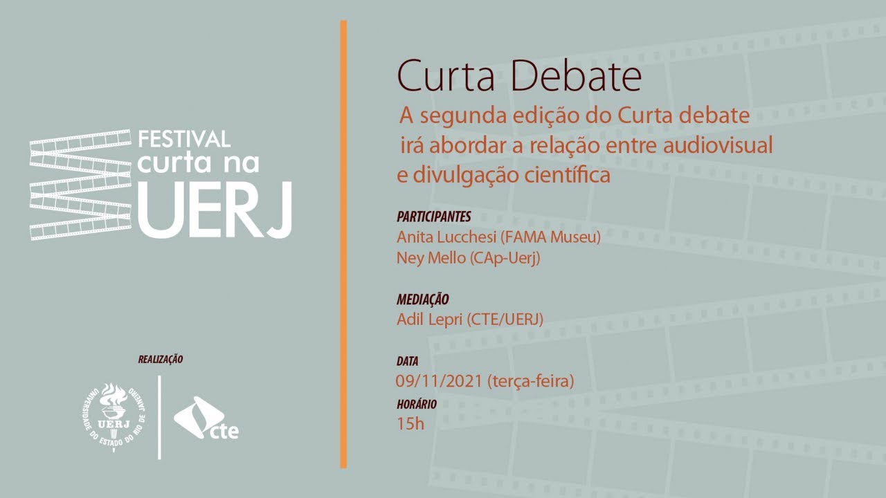 Curta Debate: A relação entre audiovisual e divulgação científica | AO VIVO