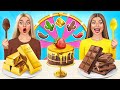 チョコレートの食べ物 vs 本物の食べ物のチャレンジ | 食用の戦い Choco DO Challenge