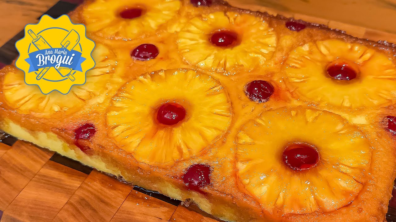 COMO FAZER BOLO CARAMELIZADO DE ABACAXI | RECEITA DA VOVÓ | FOFINHO | Ana Maria Brogui