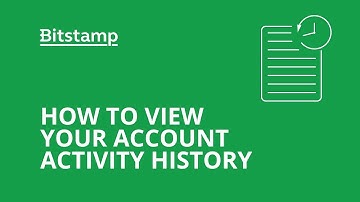 How to view your account activity history at Bitstamp