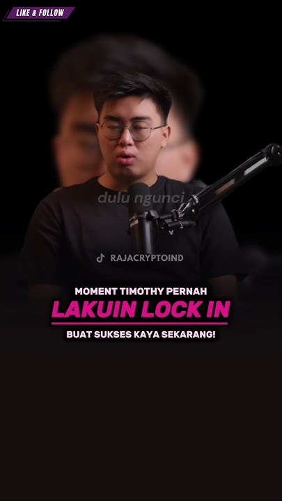 Ketika Timothy pernah LOCK IN buat sukses kaya sekarang!🤯🤯 #