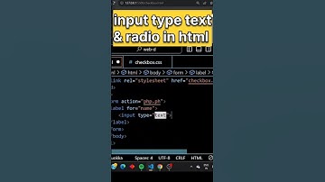 Input type text & radio in html #coding #code #html #webdesign #shorts