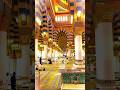      مسجد نبوی کا اندرونی منظر   