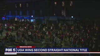 Fans celebrate UGA's back-to-back national title in Athens