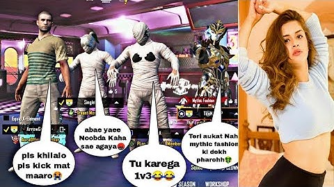 Random 3 players call me Noob / challenge for 1vs 3 TDM room (part - 79)