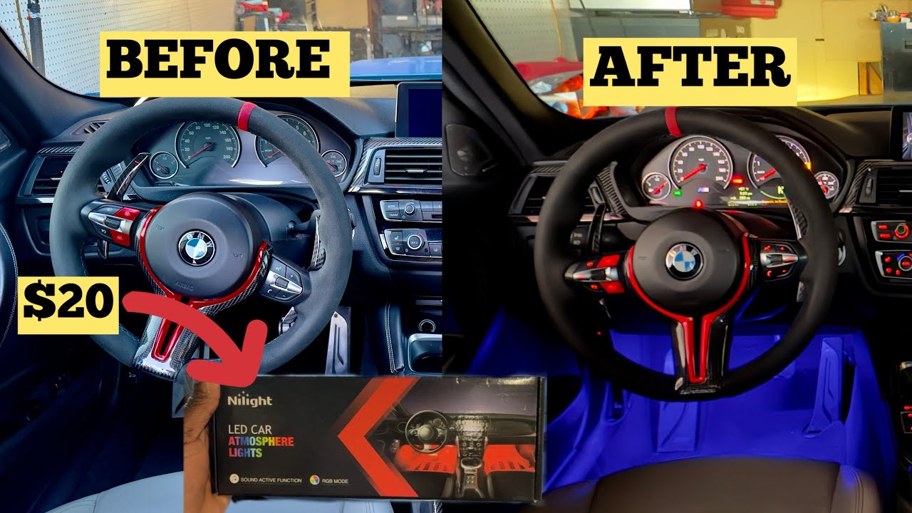 Easiest Car Mod Ever. Install Ambient Lighting In My F80! - YouTube