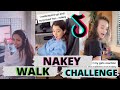 Girlfriend React to Nakey Walk Challenge