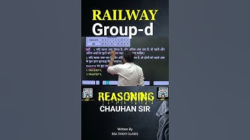 Railway Group D Reasoning | Coding Decoding | Railway Reasoning By Chauhan Sir