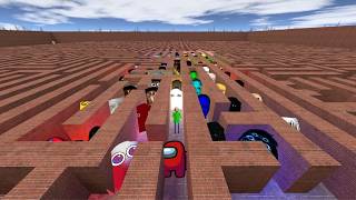 Among Us Army Trapped In The Nextbot Pit  #Gmod #gaming #nextbots