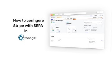 How to configure stripe with sepa in 6Storage V2