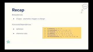 COMP3311 24T1 - Week8 - Lecture 1 (Closures, Normal Forms, and Normalisation)