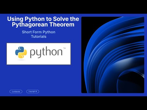 How to Solve the Pythagorean Theorem with Python (in under 60 seconds)