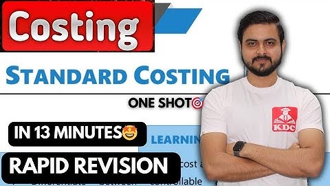 Standard Costing (Material Variance) 🎯 - Rapid Revision🔥One Shot CA Inter May 2025